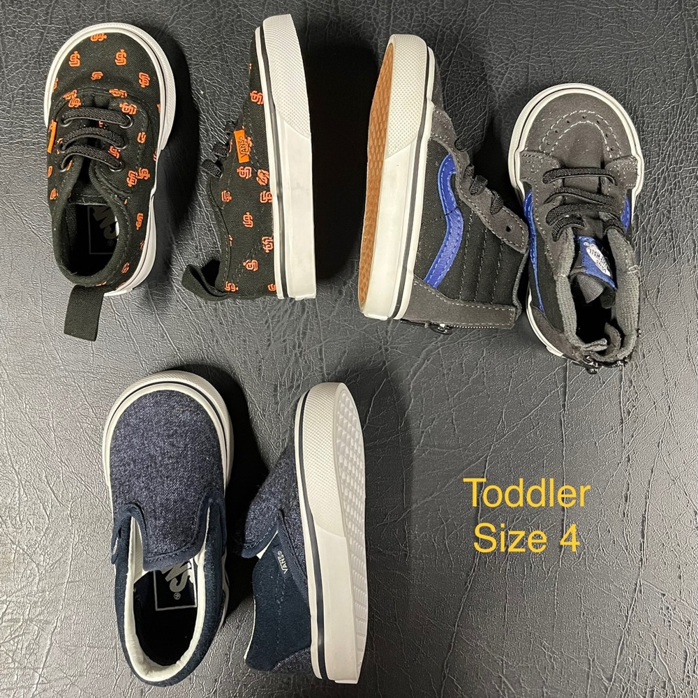 Vans - toddler size 4 - 3 pairs